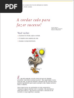 Acordar Cedo Para Fazer Sucesso