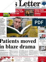 Belfast News Letter front page Saturday November 24, 2012
