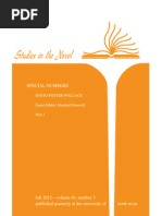 Download Studies in the Novel 443 2012 David Foster Wallace Special issue by isotic SN114254475 doc pdf