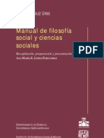 Manual de Filosofia Social y Ciencias Sociales - Hector Gonzalez u.