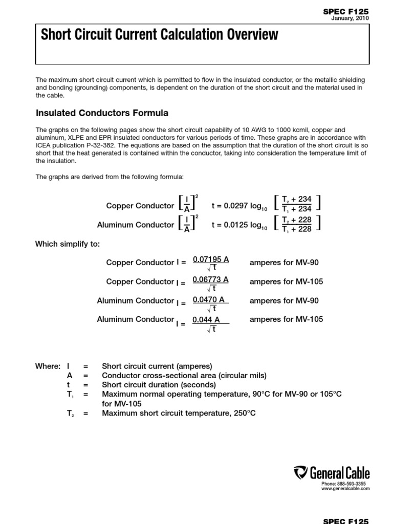 Short Circuit Calculation | PDF