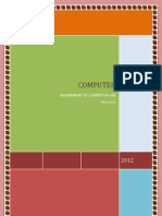 Computer: Assignment of Computer Lab