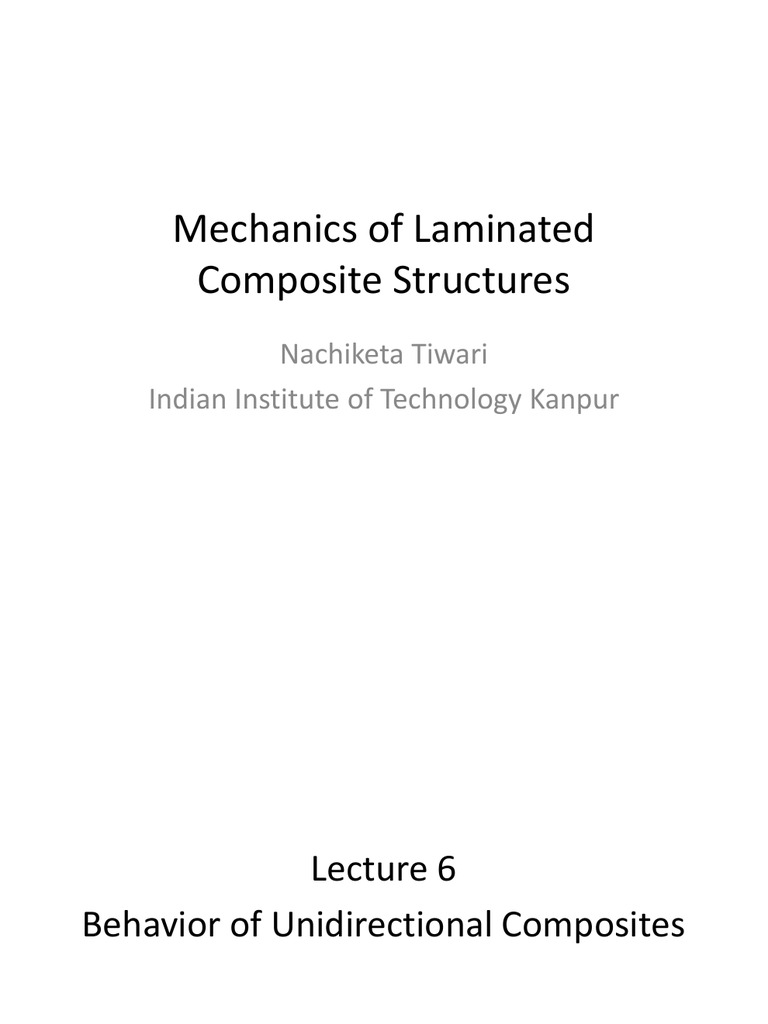 Mechanics of Laminated Composite Structures PDF Strength Of