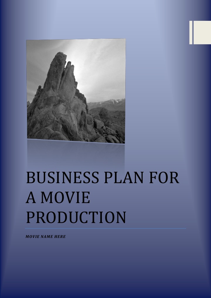 Business Plan For A Movie Production Template | PDF | Business ...