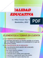 Calidad Educativa