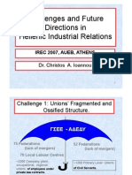 Christos A. Ioannou, Challenges and Future Directions in Hellenic Industrial Relations, IREC 2007, Athens CIRN AUEB 27 7 2007