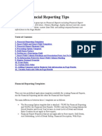 Financial Reporting Guide with Templates, Fields, Views & Rules