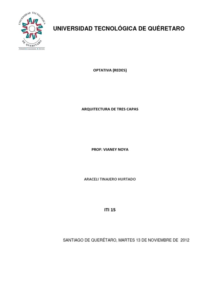 Arquitectura de Tres Capas en Aplicaciones | PDF | Páginas del servidor ...