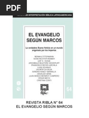 Ribla 64 El Evangelio Segun Marcos Evangelios San Pedro - 