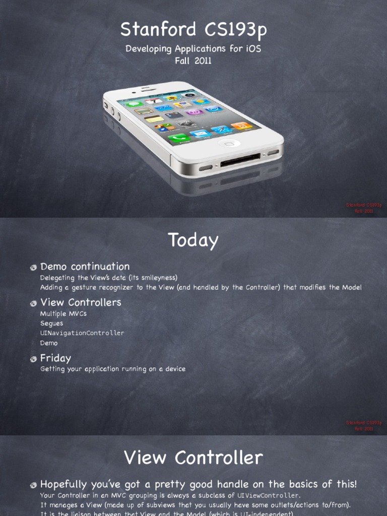 iOS MVC Development with UINavigationController | PDF | Model–View ...