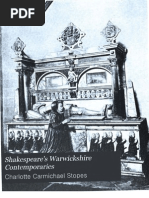 Download Shakespeares Warwickshire Contemporaries by Charlotte Carmichael Stopes 1929 by TerryandAlan SN114319442 doc pdf