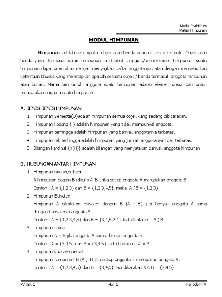 Modul Matematika Ekonomi