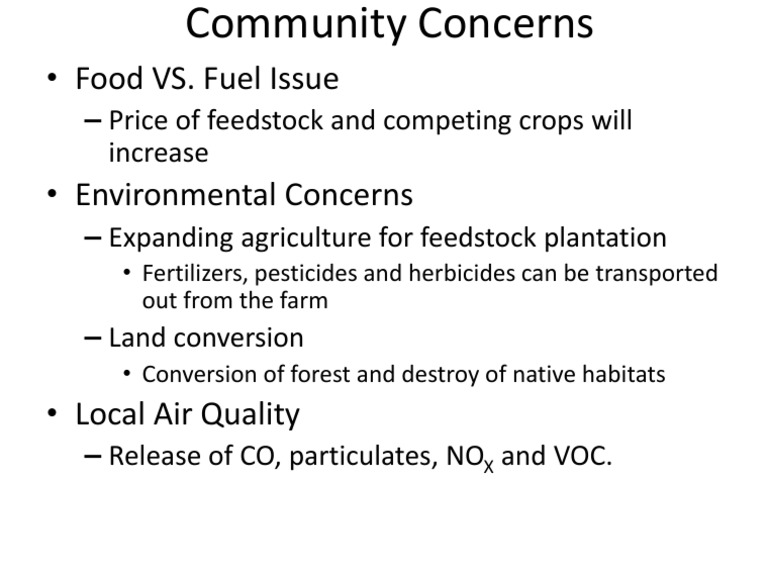 Community Concerns | PDF