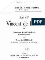 Vincent de Lérins Et Le Commonitorium