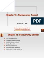 Chapter 16: Concurrency Control: Version: Oct 5, 2006