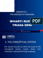 Semantics: The Analysis of Meaning: Winarti Rury A Triana Dewi