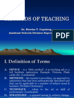 Methods of Teaching: Dr. Nicolas T. Capulong Assistant Schools Division Superintendent