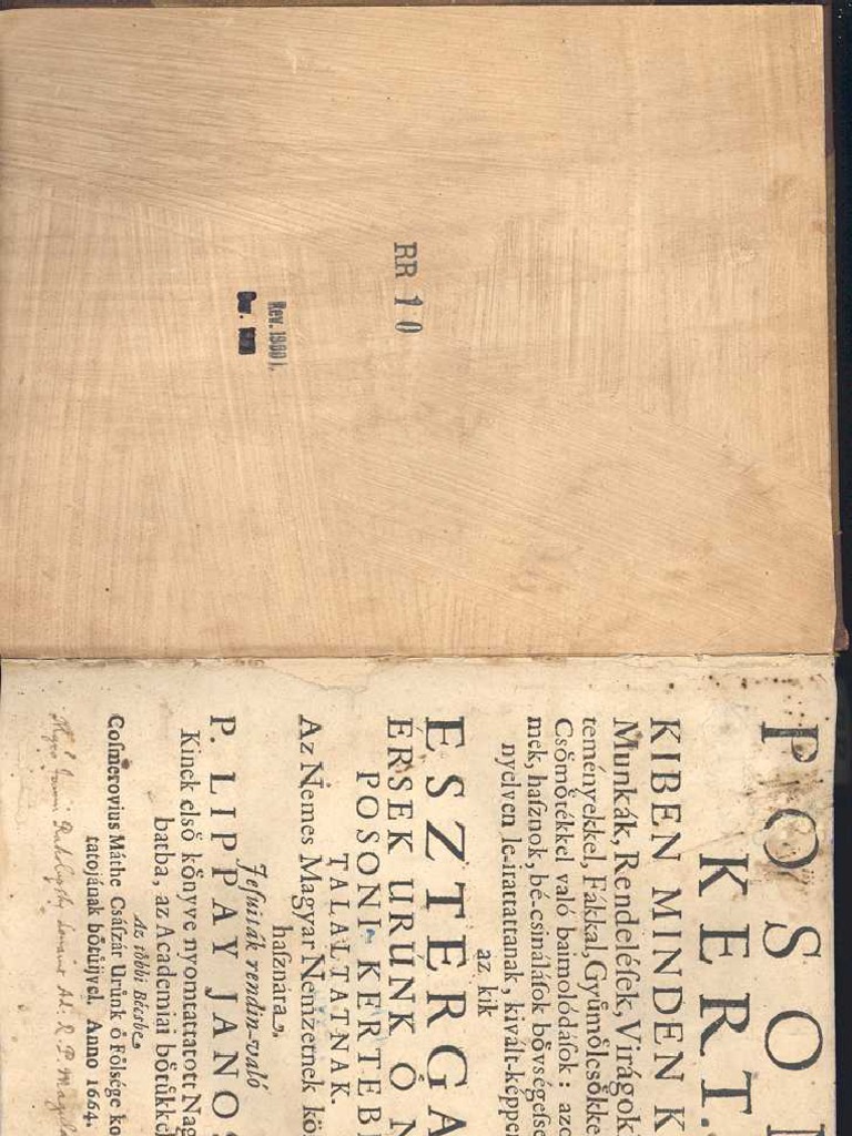 Posoni Kert | PDF
