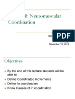 Lec 8 Neuromuscular Coordination