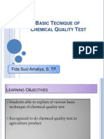 Basic Technique of Chemical Quality Test