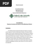 Download research proposal on green marketing  by muneefazil SN114355403 doc pdf