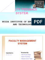 Faculty Feedback System: Noida Institute of Engineering and Technology