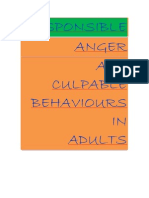 Responsible Anger and Culpable Behaviours