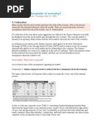 Stock Market Barometer of Economy