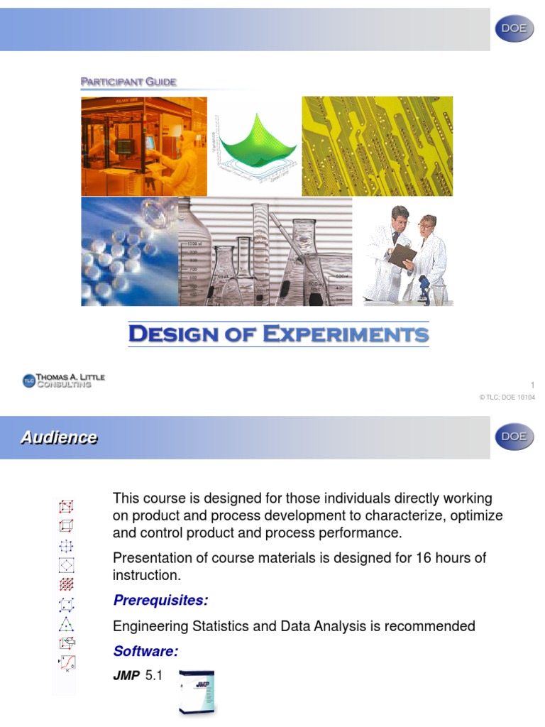 DOE 5.1class Notes | PDF | Errors And Residuals | Experiment
