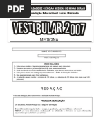 FCMMG 2007 Prova Medicina