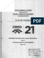 Creo PLAN GOBIERNO BINOMIO GUILLERMO LASSO-JUAN SOLINES