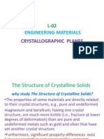 Engineering Materials: Crystallographic Planes