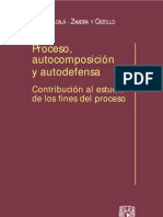 Proceso Autocomposicion y Autodefensa - Niceto Alcala-zamora y Castillo