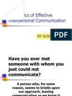 The Basics of Effective Interpersonal Communication: by Sushila Bahl