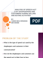 Speech Act Analysis