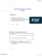 4.2 Exponential Functions and Their Graphs: Objectives