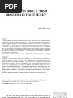 Consideração sobre a poesia brasileira em fim de século