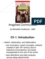 Imagined Communities: by Benedict Anderson, 1983