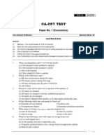 Paper No (1) .7 (Economics) Test Paper