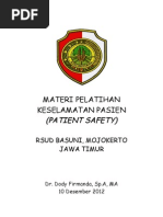 Download Dody Firmanda 2012 - Materi Pelatihan Keselamatan Pasien Patient Safety RSUD Raden Achmad Basoeni Mojokerto Jawa Timur 10 Desember 2012 by Dody Firmanda SN114421544 doc pdf