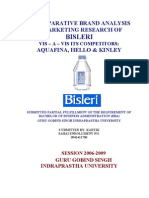 37767342 Bisleri Marketing Competitor Analysis New Project