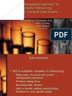 Project Management Approach To Successful Outsourcing: Richman Chemical Case Studies
