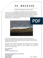 Press Release: Fourth New ERJ-145 Operator Secured in 2012