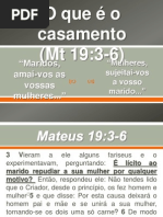O que é o casamento Mateus 19:3-6