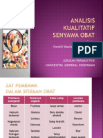 Analisis Kualitatif Senyawa Obat Fix