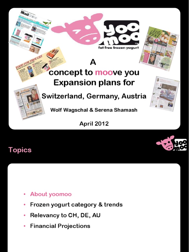 Yoomoo Frozen Yogurt Expansion Plans | PDF | Switzerland | Brand