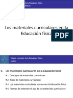 9. Los materiales curriculares en la Educación física