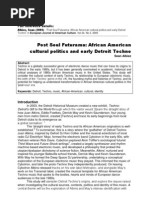 Download Post Soul Futurama Early Detroit Techno and African American Cultural Politics by Sean Albiez SN114492610 doc pdf