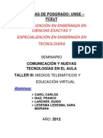 Reflexiones Sobre Las Potencialidades y Dificultades Del Foro Como Herramienta Tutorial en Los Entornos Virtuales