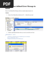 Dynamic User Defined Error Message in Siebel